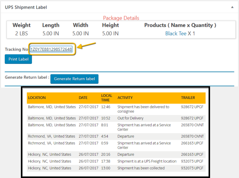ups freight tracking not updating