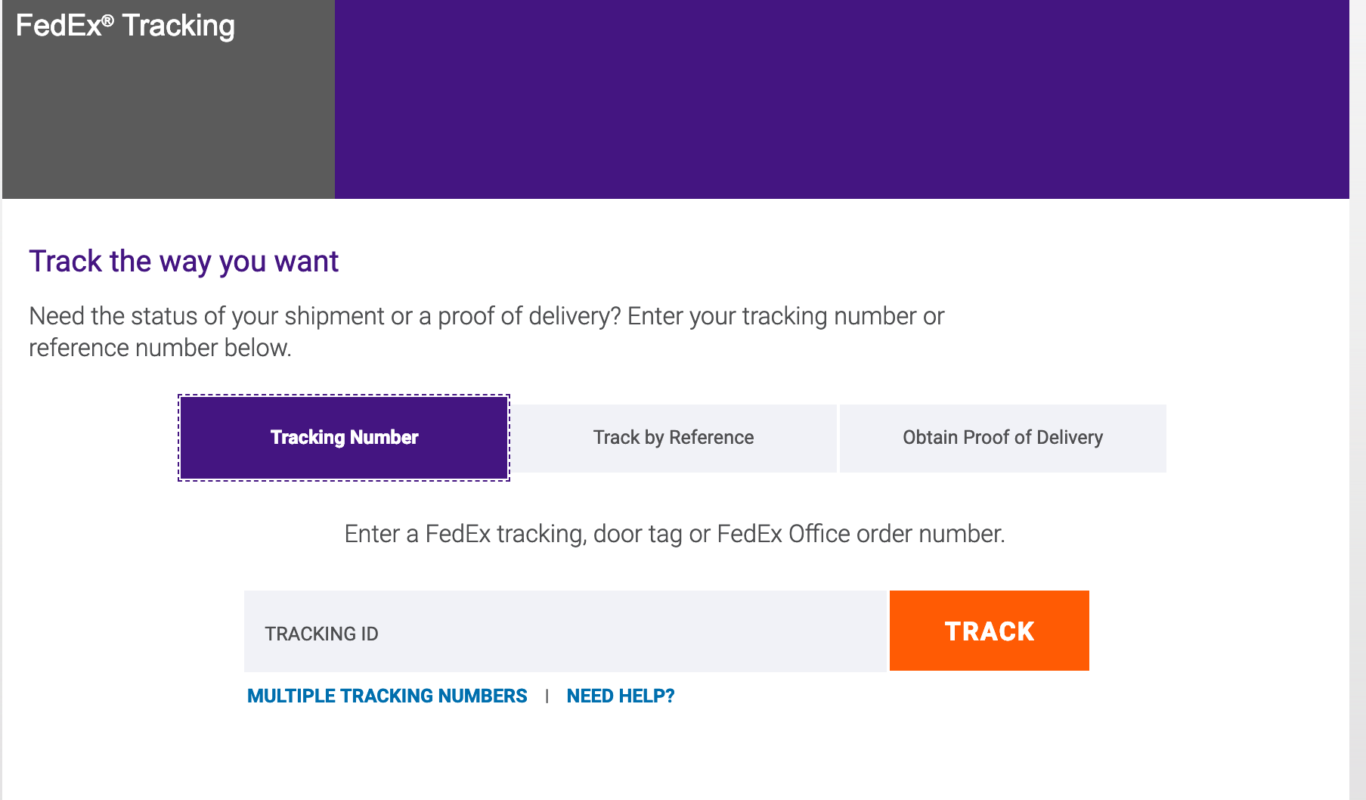 fedex ground tracking by number