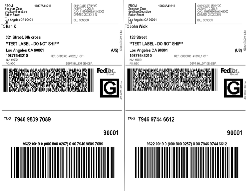 FedEx Shipping  CMYK Digital Print Plus
